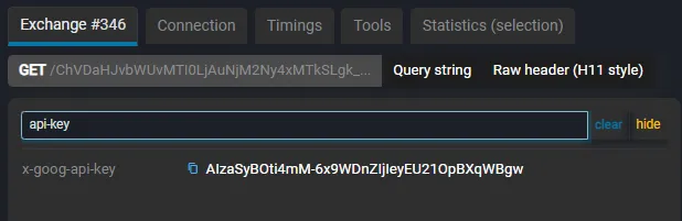 search request header
