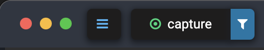 Fluxzy Desktop capture button