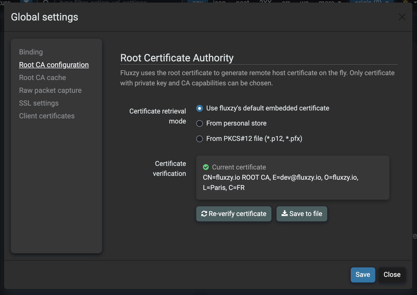 Root certificate update